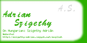 adrian szigethy business card