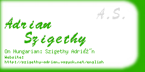 adrian szigethy business card